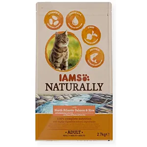 IAMS Naturally Adult Łosoś sucha karma 2,7kg dla kota