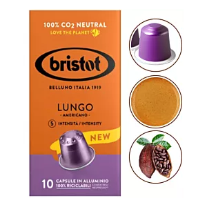 Kapsułki do Nespresso BRISTOT LUNGO AMERICANO 10szt.