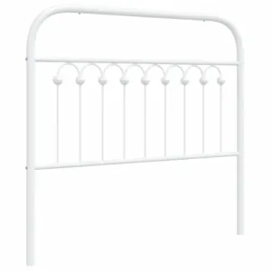 Metalowe wezgłowie, białe, 100 cm