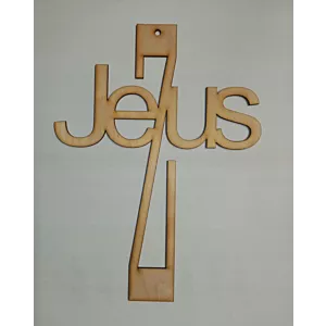 Krzyż z napisem Jezus 26 cm