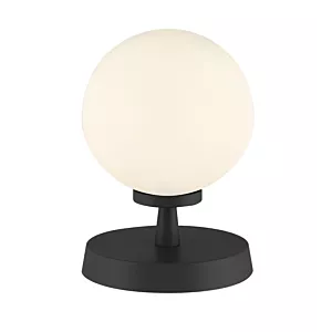 Lampa Stołowa Esben Touch Table Lamp Matt Black With Opal Glass