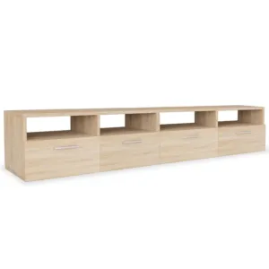 Szafki TV, 2 szt., materiał drewnopochodny, 95x35x36 cm, dębowe
