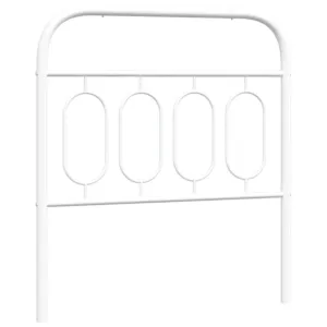 Metalowe wezgłowie, białe, 80 cm