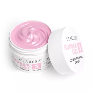 CLARESA Żel budujący do paznokci RUBBER GEL 3 - 90g