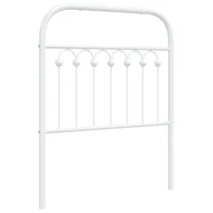 Metalowe wezgłowie, białe, 75 cm