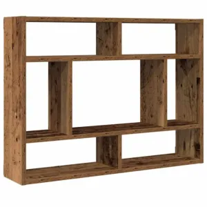 Półka ścienna, stare drewno 75x16x55cm, materiał drewnopochodny