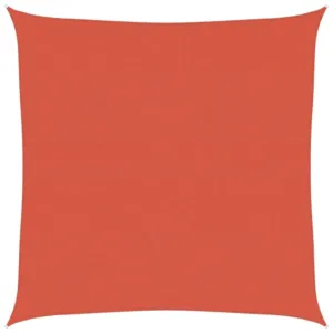 Żagiel przeciwsłoneczny, 160 g/m², terakotowy, 7x7 m, HDPE