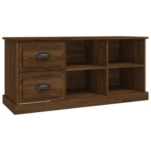 Szafka pod TV, brązowy dąb, 102x35,5x47,5 cm