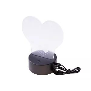 Lampka nocna 3D LED "I LOVE YOU" mała