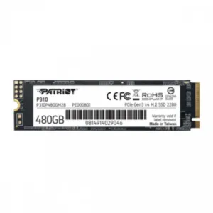 Patriot Dysk SSD P310 480GB M.2 2280 1700/1500 PCIe NVMe Gen3 x 4