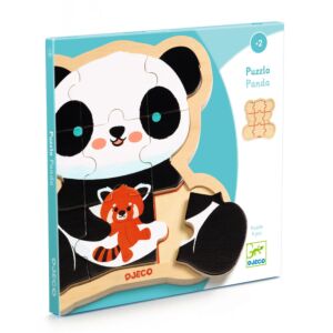 Drewniane puzzle w ramce PANDA DJ01821