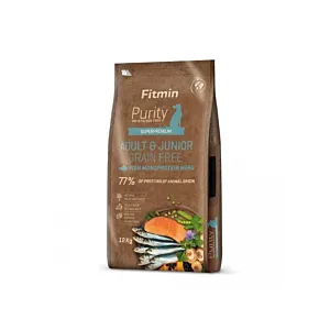 FITMIN Purity GrainFree Adult&Junior ryba - sucha karma dla psa - 12kg