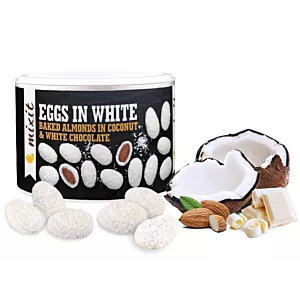 Mixit Eggs in white - Kokosowe jajeczka, 240 g