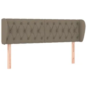 Zagłówek uszak, taupe, 163x23x78/88 cm, tkanina