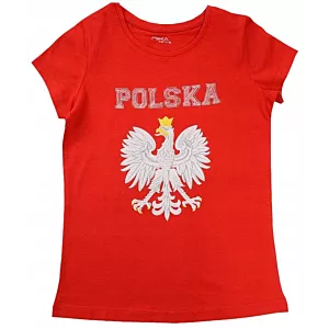 T-SHIRT koszulka kibica reprezentacji dziewczęca POLSKA ORZEŁ 158/164 R067E