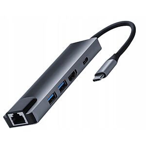 ADAPTER 5w1 USB-C Thunderbolt 3 HDMI 4K MacBook M1