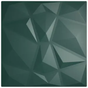 Panele ścienne, 24 szt., zielone, 50x50 cm, XPS, 6 m², diament