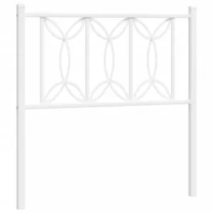 Metalowe wezgłowie, białe, 75 cm