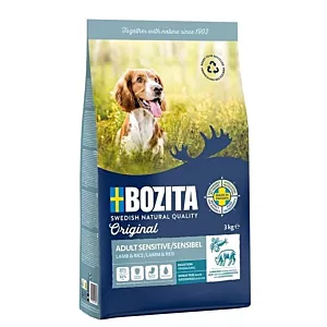 Bozita Original Adult Sensitive Jagnięcina i Ryż  - sucha karma dla psa - 3 kg