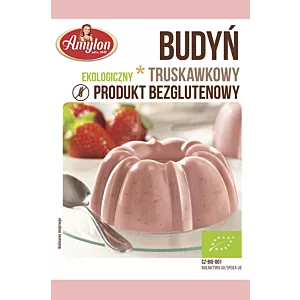 Budyń truskawkowy BIO 40g, Amylon 