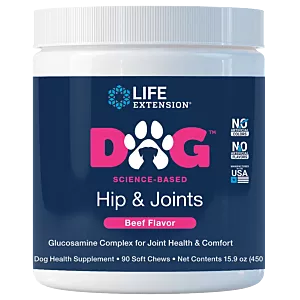 LIFE EXTENSION Dog Hip & Joints - Biodra i stawy (90 żujek)