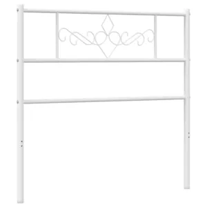 Metalowe wezgłowie, białe, 100 cm