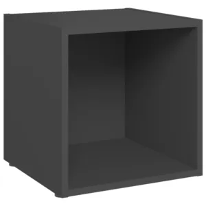 Szafka pod TV, szara, 37x35x37 cm, materia drewnopochodny