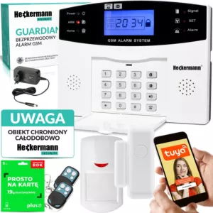 Alarm GSM Heckermann Guardian I Tuya BOX + Tabliczka + SIM
