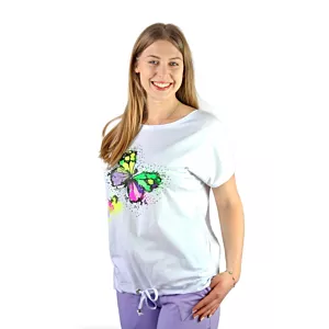 Bluzka z wiazaniem w motylki Butterfly L/XL