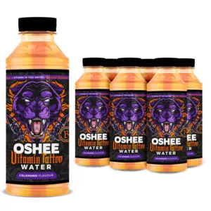 6x Oshee Vitamin Tattoo Isotonic Water Orange Calamansi 555 ml