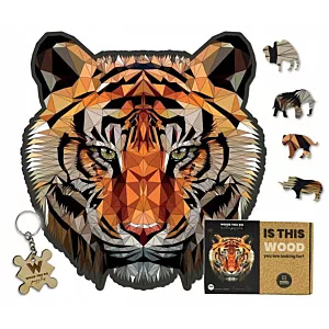 Puzzle drewniane Tygrys | Dangerous Tiger | 140 elementów | L