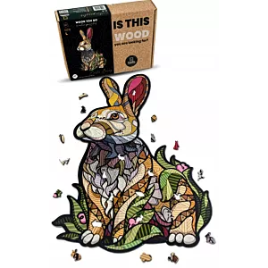 Puzzle drewniane Wielkanocny królik | Easter Bunny | 418 elementów | XXL