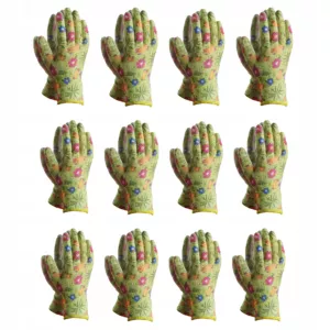 12x Rękawiczki ogrodowe rękawice ochronne M