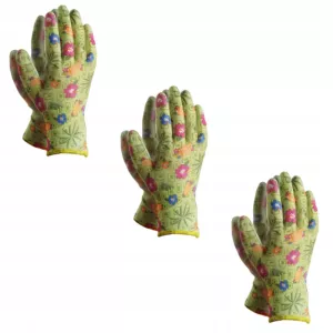 3x Rękawiczki ogrodowe rękawice ochronne M