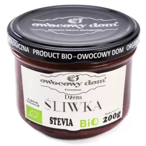 Dżem Śliwka Stevia EKO 200g - OWOCOWY DOM