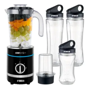 Blender kielichowy N'OVEEN Sport Mix & Fit SB2000 X-LINE 3 BUTELKI MŁYNEK