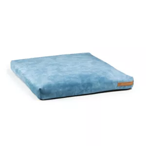 Rexproduct Soft niebieski rozmiar M, miękki welwetowy materac dla psa, materac z recyklingu, możliwość prania